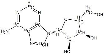 Adenosine-13C10 Struktur