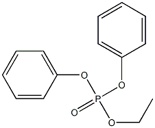 Ethyl diphenyl phosphate Struktur