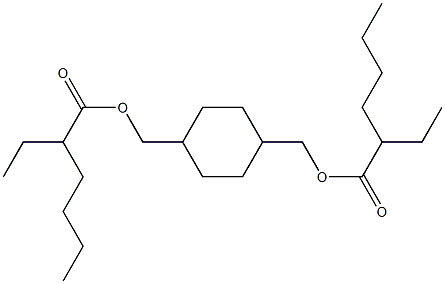 1,4-Cyclohexanedimethanol bis(2-ethylhexanoate) Struktur