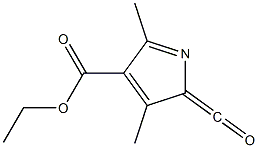 Ethyl 3,5-dimethyl-2-carbonylpyrrole-4-carboxylate Struktur