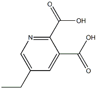 5-ethyl-pyridine-2,3-dicarboxylic acid Struktur