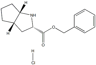 (S,S,S)-2-azabicyclo[3,3,0]octane-3-carboxylic acid benzyl ester hydrochloride Struktur