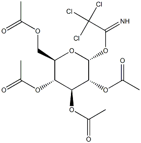 2,3,4,6-Tetra-O-acetyl-a-D-glucopyranosyl Trichloroacetimidate Struktur