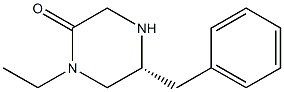 (R)-5-BENZYL-1-ETHYLPIPERAZIN-2-ONE Struktur