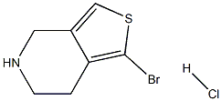 1-BROMO-4,5,6,7-TETRAHYDROTHIENO[3,4-C]PYRIDINEHYDROCHLORIDE Struktur