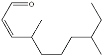 CIS,CIS-4,8-DIMETHYL DECENAL Struktur