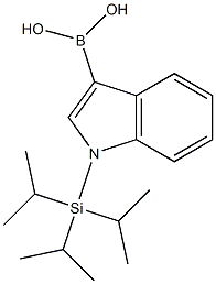 1-triisopropylsilyl-3-indolylboronic acid Struktur