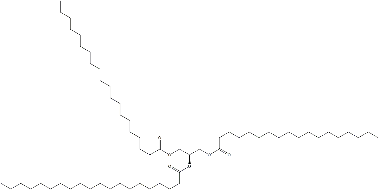 1-octadecanoyl-2,3-dieicosanoyl-sn-glycerol Struktur