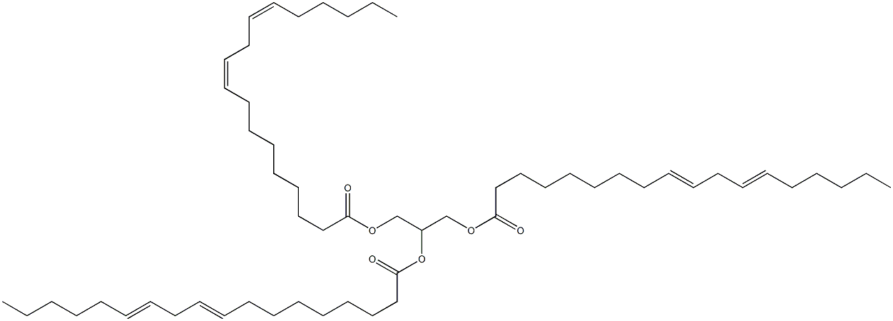 1,2,3-tri-(9Z,12Z-octadecadienoyl)-sn-glycerol Struktur