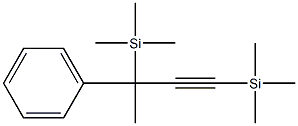 1-Butyne, 3-phenyl-1,3-bis(trimethylsilyl)- Struktur