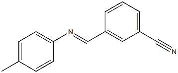 3-(p-Tolylimino-methyl)-benzonitrile Struktur