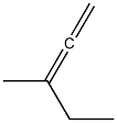 3-Methyl-1,2-pentadiene. Struktur