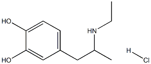 N-ETHYL-3,4-DIHYDROXYAMPHETAMINEHYDROCHLORIDE Struktur