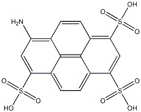 1-aminopyrene-3,6,8-trisulfonic acid Struktur