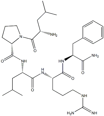 leucyl-prolyl-leucyl-arginyl-phenylalaninamide Struktur