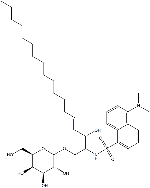 galactosyl-N-dansyl-sphingosine Struktur