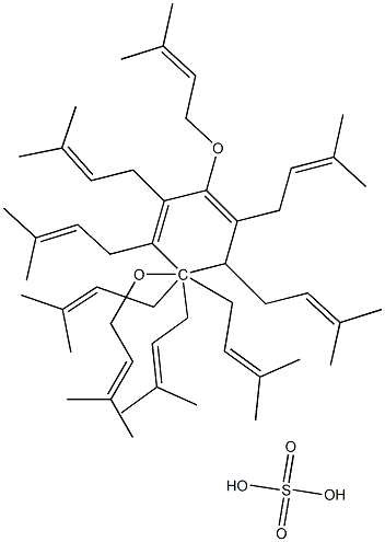 nonaprenylhydroquinone sulfate Struktur