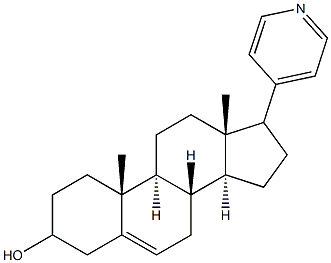 17-(4-pyridyl)androst-5-en-3-ol Struktur