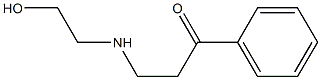 (2-hydroxyethylamino)-1-phenylpropan-1-one Struktur