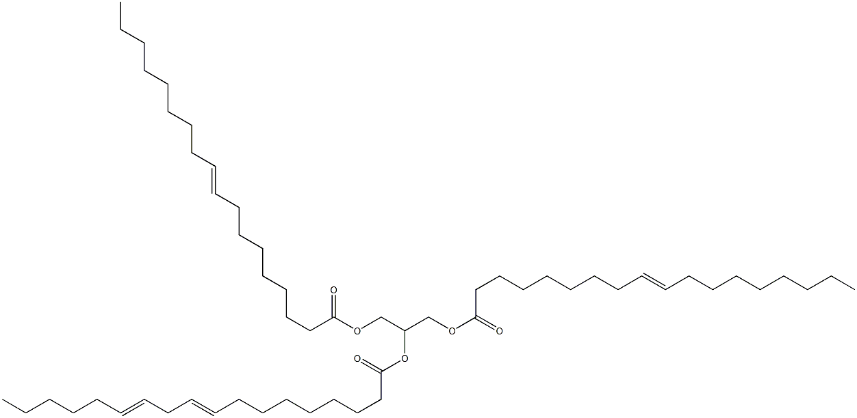 1,3-di-(9-octadecenoyl)-2-(9,12-octadecadienoyl)glycerol Struktur