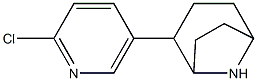 2-(2-chloro-5-pyridinyl)-8-azabicyclo(3.2.1)octane Struktur