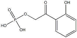 2-(2-hydroxyphenyl)-2-oxoethyl phosphate Struktur