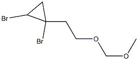 1,2-dibromo-1-(2-methoxymethoxyethyl)cyclopropane Struktur