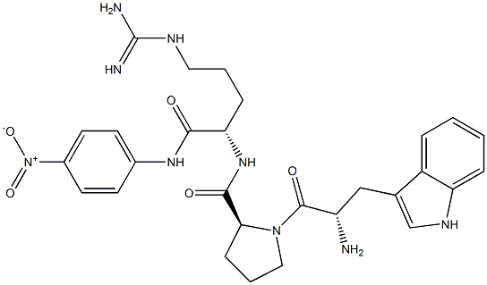 tryptophyl-prolyl-arginyl-4-nitroaniline Struktur