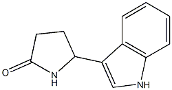 5-(3-indolyl)pyrrolidin-2-one Struktur