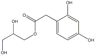 1-O-(2,4-dihydroxy)phenylacetyl glycerol Struktur