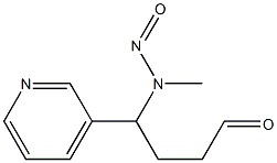 1-(N-METHYL-N-NITROSAMINO)-1-(3-PYRIDINYL)-4-BUTANAL Struktur