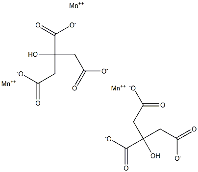 MANGANOUSCITRATE Struktur