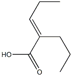 2-N-PROPYL-2-PENTENOICACID Struktur