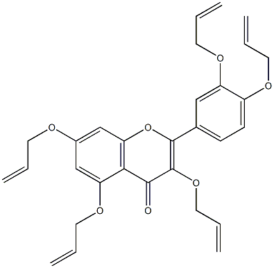 QUERCETINPENTAALLYLETHER Struktur