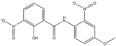 4'-METHOXY-2'-NITRO-3-NITROSALICYLANILIDE Struktur