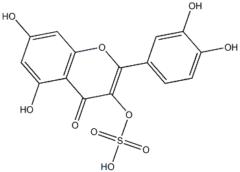 QUERCETIN3-SULPHATE Struktur