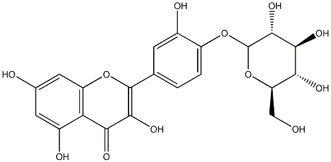 QUERCETIN-4'-O-GLYCOSIDE Struktur