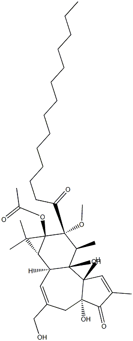 METHYLTETRADECANOYLPHORBOLACETATE Struktur