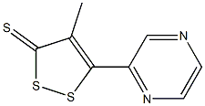 1,2-DITHIOLE-3-THIONE,4-METHYL-5-PYRAZINYL- Struktur