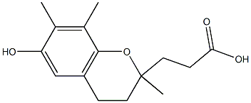 2,7,8-TRIMETHYL-2-(CARBOXYETHYL)-6-HYDROXYCHROMAN Struktur