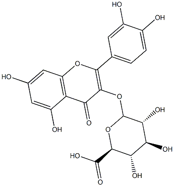 QUERCETIN-3-GLUCURONIDE Struktur