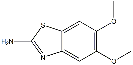 2-AMINO-5,6-DIMETHOXYBENZOTHIAZOLE Struktur