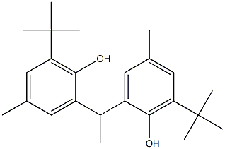 2,2-ETHYLENE-BIS(4-METHYL-6-TERTIARYBUTYLPHENOL) Struktur