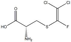 S-(2,2-DICHLORO-1-FLUOROVINYL)-L-CYSTEINE Struktur