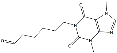 3,7-DIMETHYL-1-(OXOHEXYL)-XANTHINE Struktur