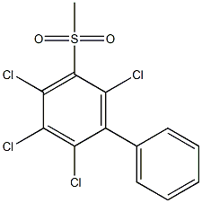 5-METHYLSULPHONYLTETRACHLOROBIPHENYL Struktur