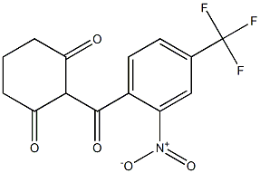 2-(2-NITRO-4-TRIFLUOROMETHYLBENZOYL)CYCLOHEXANE-1,3-DIONE Struktur