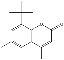 COUMARIN,8-TERT-BUTYL-4,6-DIMETHYL- Struktur