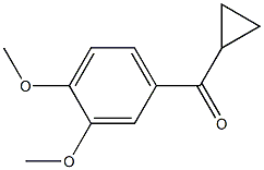 CYCLOPROPYL-3,4-DIMETHOXYPHENYLKETONE Struktur