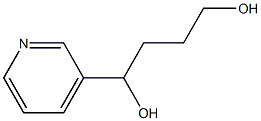 4-(3-PYRIDYL)BUTANE-1,4-DIOL Struktur